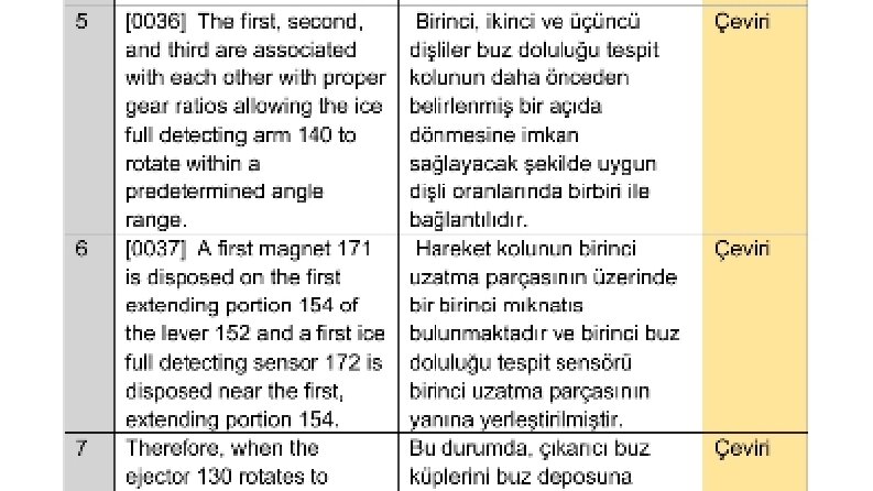 Patent Çevirisi