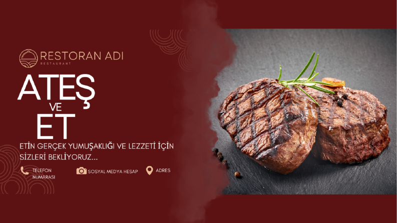 STEAK HOUSE BANNER TASARIMI