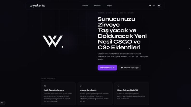 cs.wysteriaworks.com - Ürün Vitrin Sitesi
