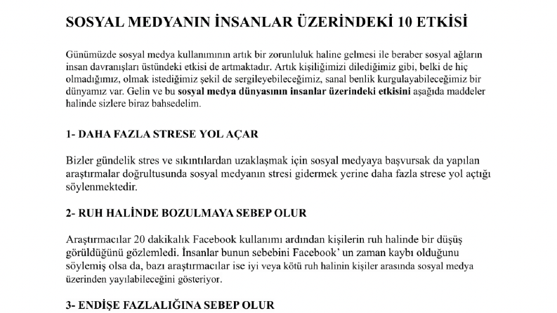 MAKALE , DENEME , İÇERİK YAZISI