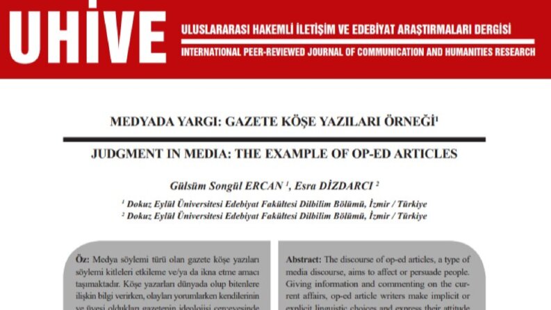 Uluslararası Hakemli İletişim ve Edebiyat Araştırmaları Der.