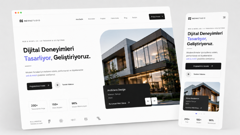 Kurumsal Web & Mobil Arayüz Geliştirme | Modern UI-UX