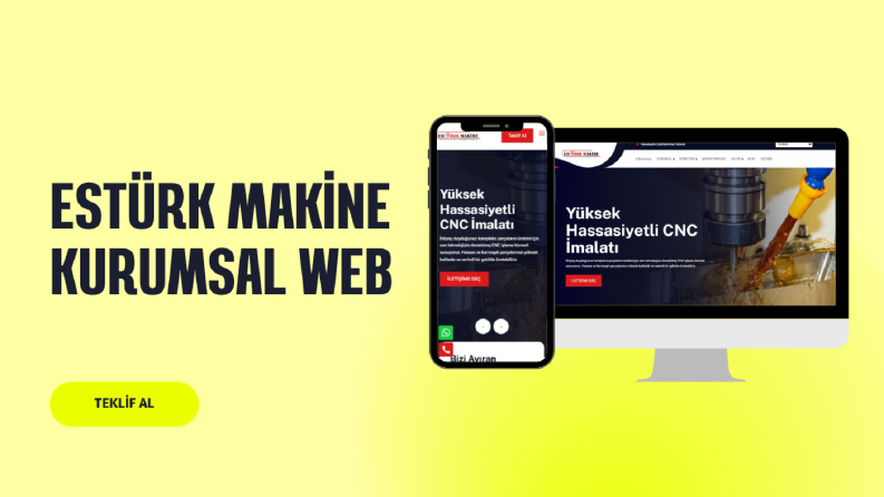 ESTÜRKMAKİNE - Kurumsal Web Tasarım