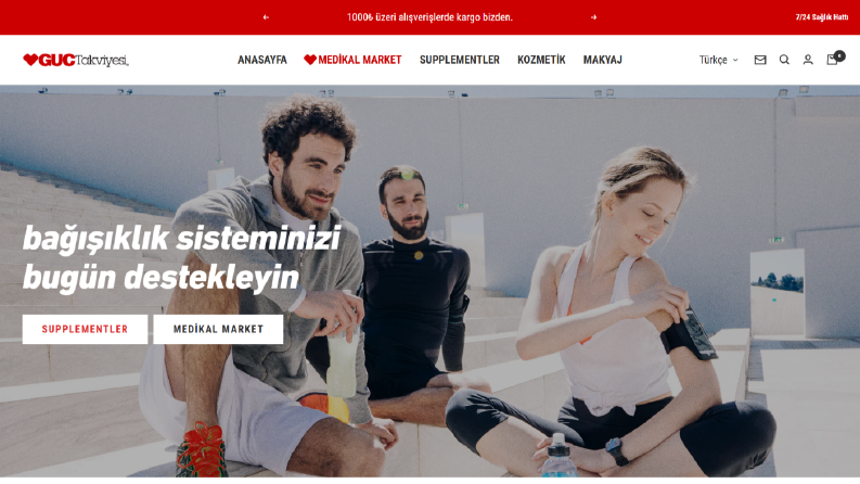 Guctakviyesi – Supplement Odaklı Shopify Mağazası