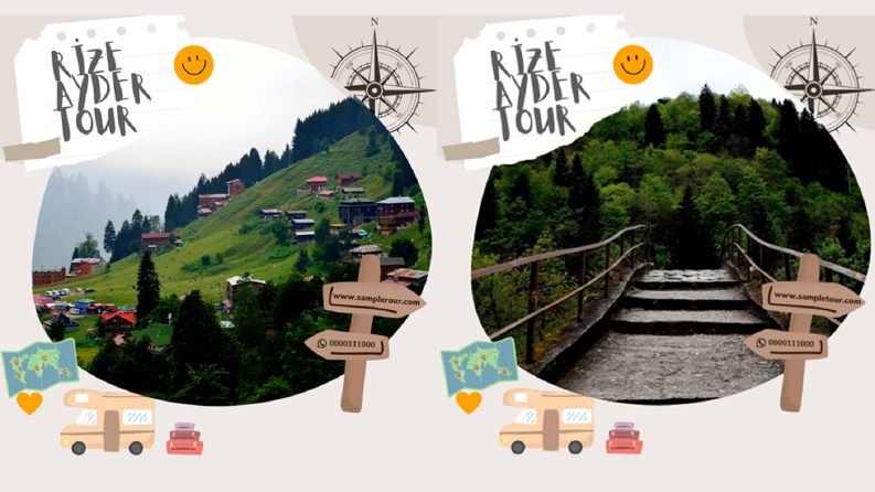 Tur Firması için yaptığım sosyal medya tasarımları