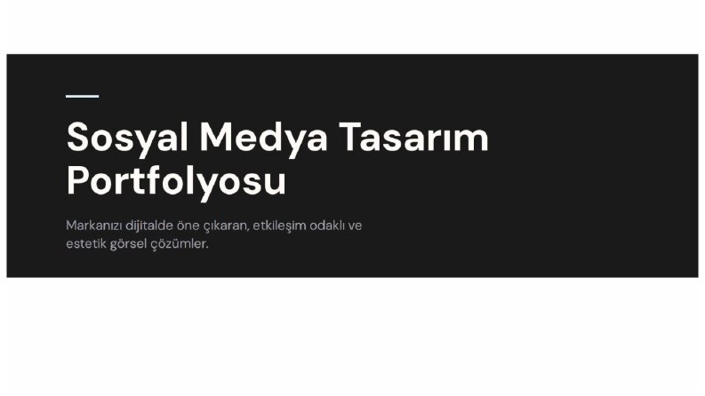 Sosyal Medya Tasarımı