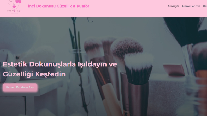 Güzellik& Kuaför Salonu  Web Sitesi