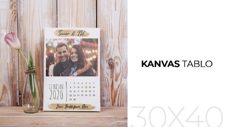 Kanvas Tasarım Çalışması (30x40cm)