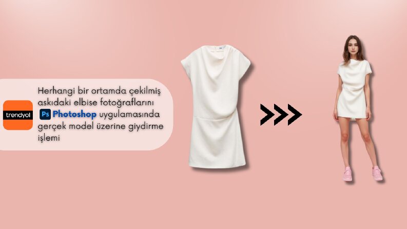 Gerçek Model Üzerine Askıdaki Elbiseyi Giydirme İşlemi