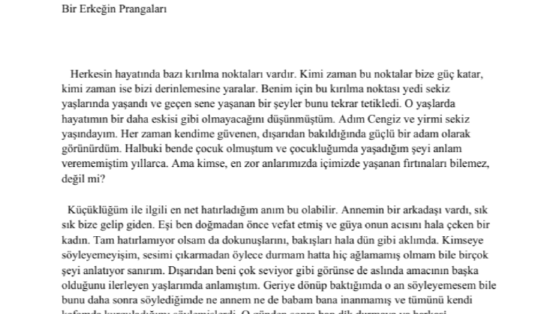 Bir Erkeğin Prangaları