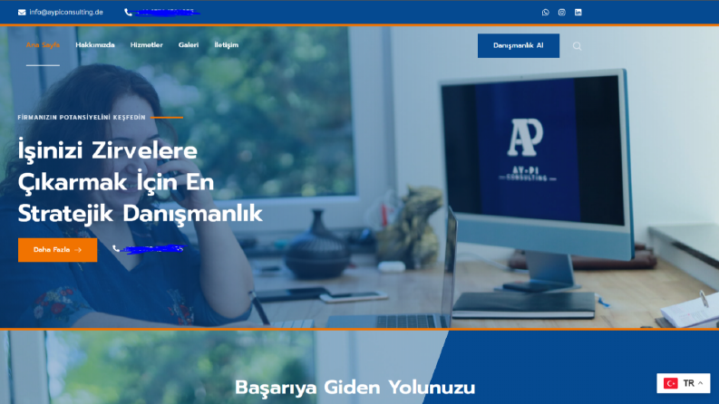 Danışmanlık Web Sitesi Örneği