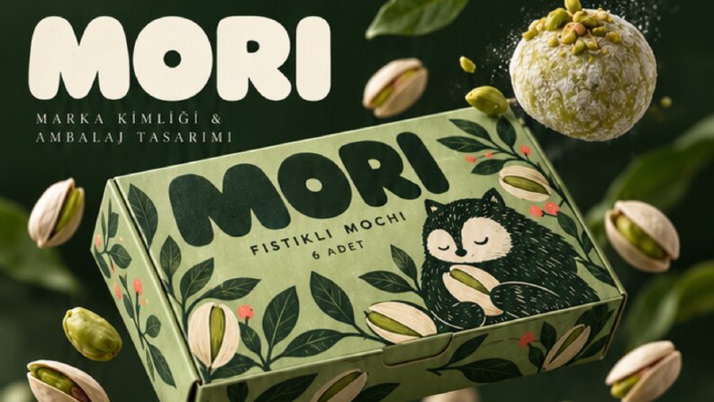 MORI — Fıstıklı Mochi Ambalaj Tasarımı