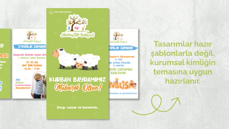Narenciye Bahçesi Sosyal Medya Post/Hikaye Tasarımları