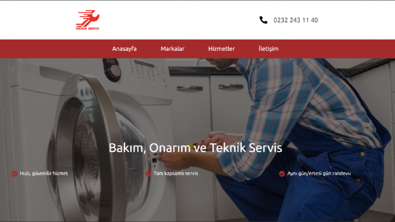 Teknik servis web sitesi