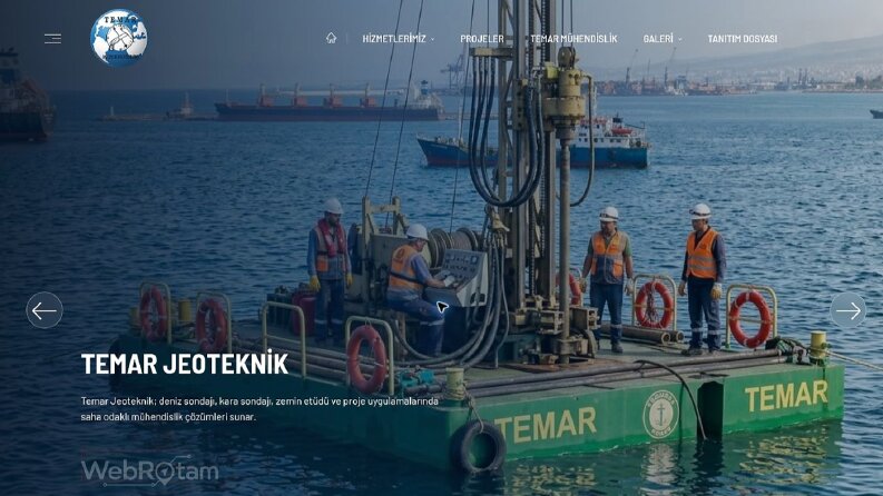 Temar Jeoteknik Kurumsal Web Sitesi