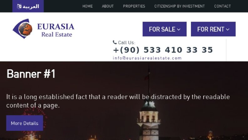 Eurasia Real Estate Web Sitesi