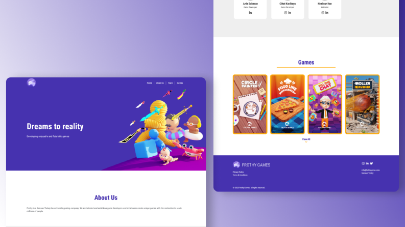 Frothy Games Websitesi