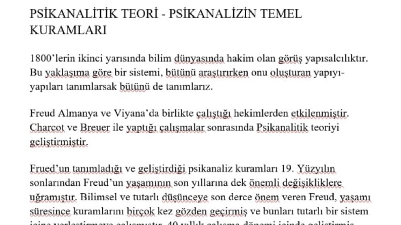 Psikanalitik Teori