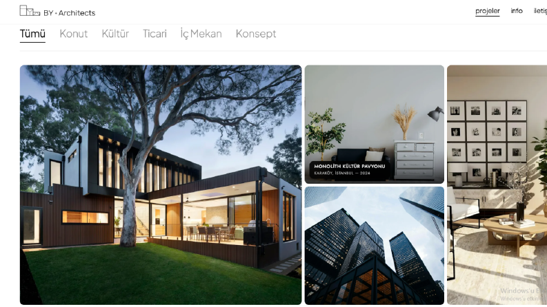 BY + Architect - Mimar Tasarım Sitesi