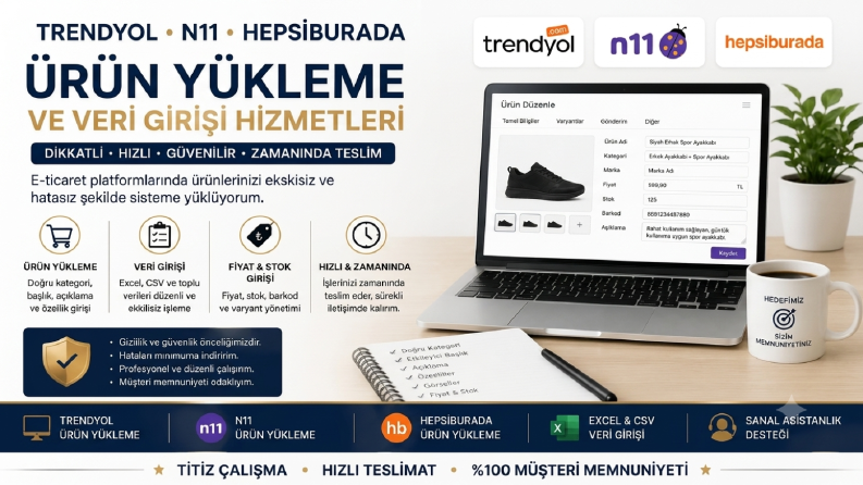 Trendyol ve N11 Ürün Yükleme