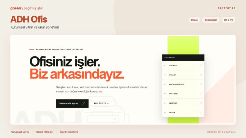 ADH Ofis — Ürün Kataloğu ve Yönetim Paneli