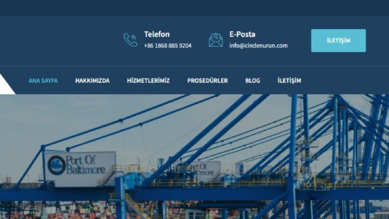 Çin'den Ürün - Web Sitesi Oluşturma