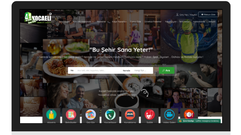 Kocaeli Şehir Portalı - Wordpress Çalışması