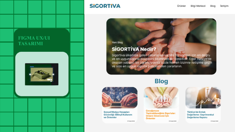 SİGORTİVA Blog Sayfası Tasarımı