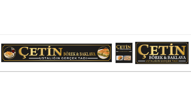 Çetin Börek & Baklava Tabela Tasarımları