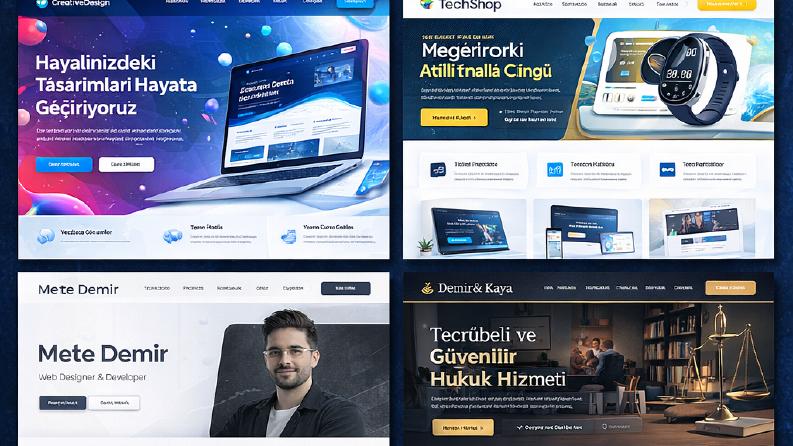 Modern ve Özgün Web Tasarım Projeleri