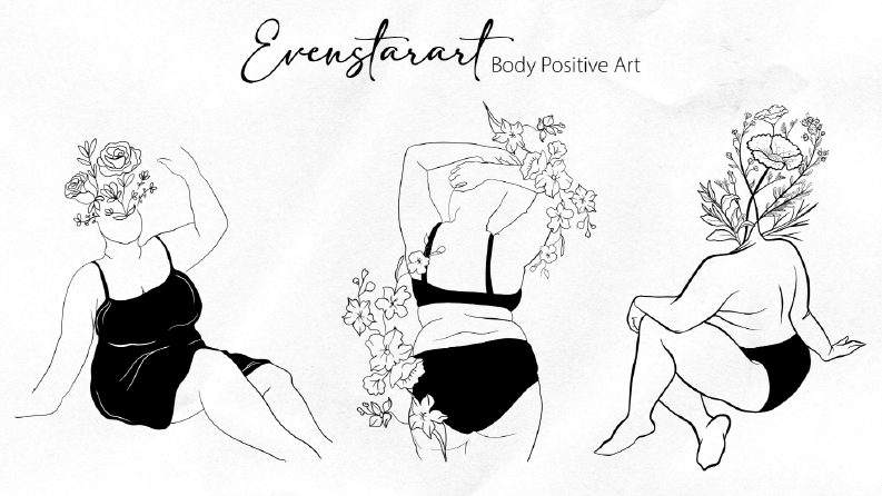 Body Positive Etsy Dükkan Tablolarım