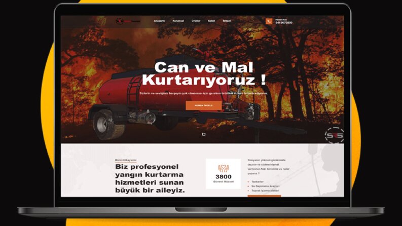 İtfaiye Tankeri - Web Site Yapımı