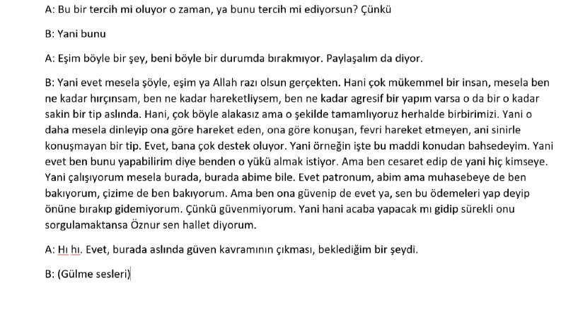 Ses Kaydının Yazıya Dökülmesi