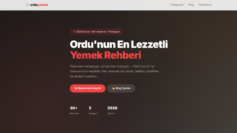 Ordu Yemek