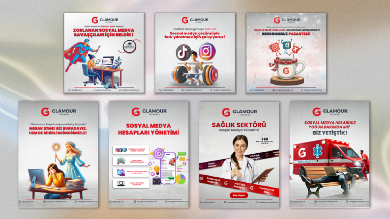 GLAMOUR İSTANBUL SOSYAL MEDYA AJANSI YAPTIĞIM ÇALIŞMALAR