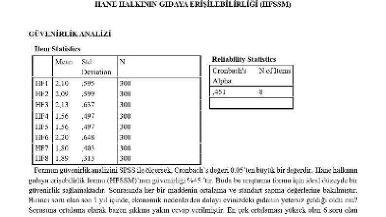 Anket analizleri