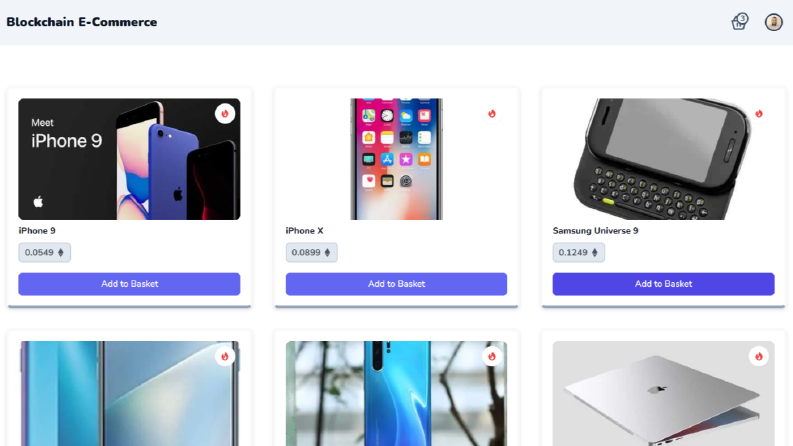 Blockchain E-Commerce (Web3.js)