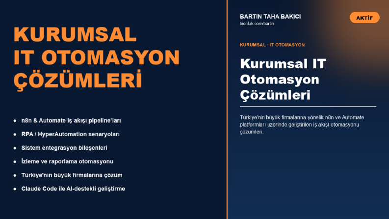 Kurumsal IT Otomasyon Çözümleri