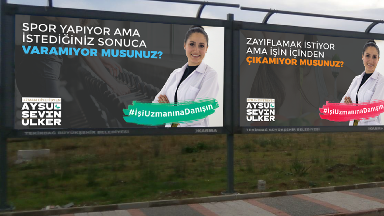 Aysu Sevin Ülker | Billboard & Sosyal Medya Reklam Görseli