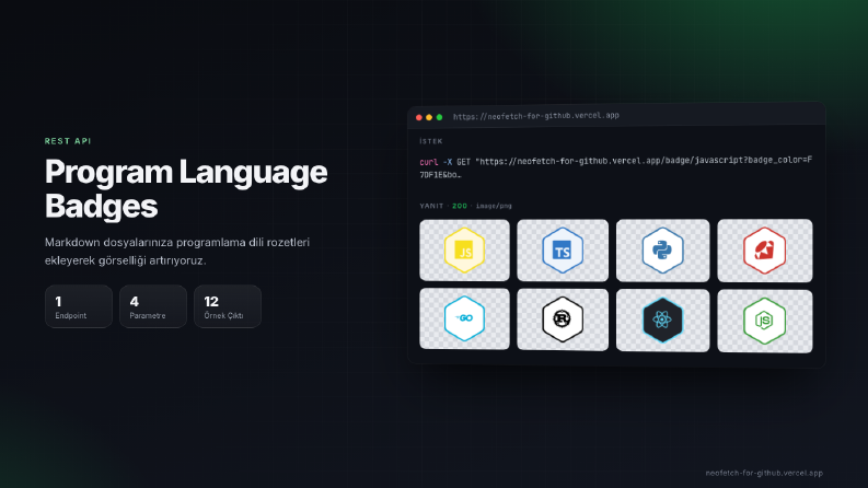 Programlama Dili Rozetleri API