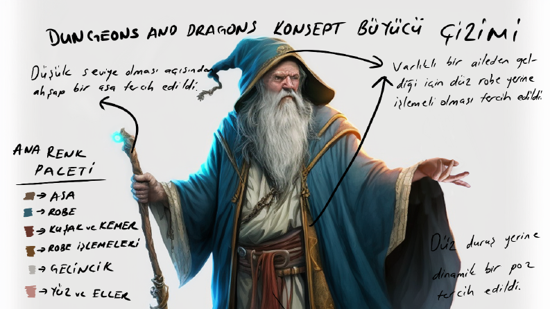 D&D Mage Tasarım