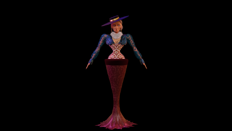 3D Gotik Karakter Tasarımı