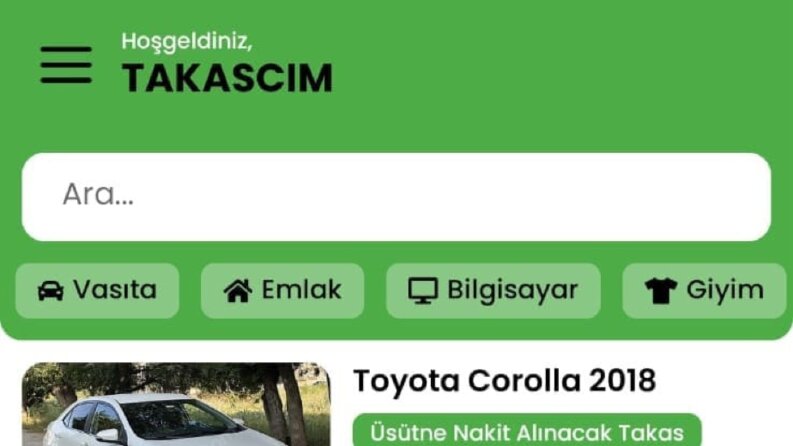 Takascım - Takas Uygulaması