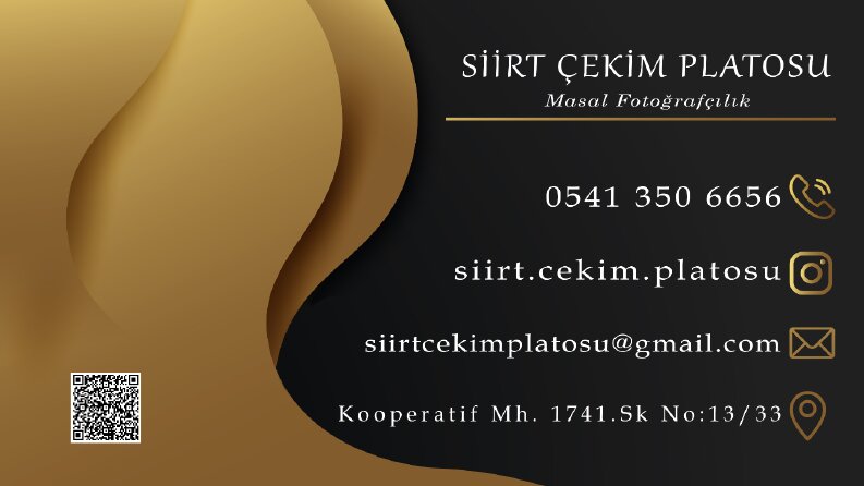 Çekim Platosu Kartvizit Çalışmam