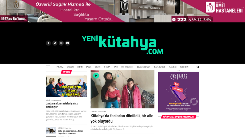 Yeni Kütahya Haber Sitesi