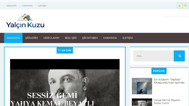 Kişisel Web Sitem