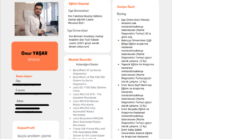 Size En Uygun CV yi Hazırlayabilirim