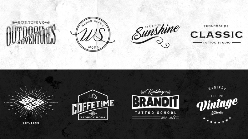 8 Adet Logo ve Rozetler