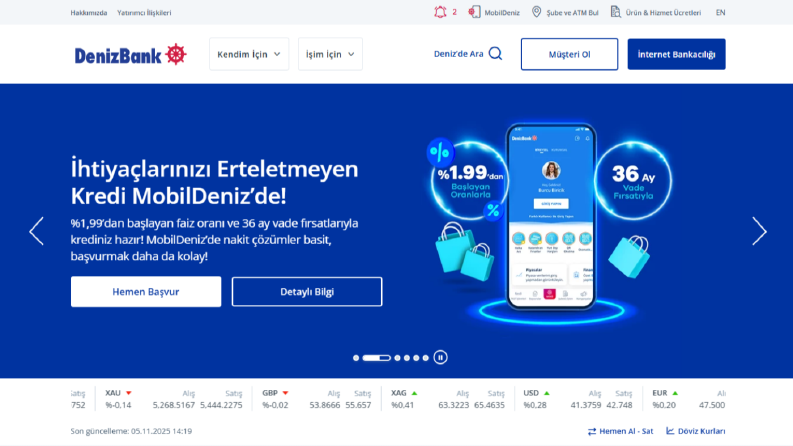 DenizBank Web Site