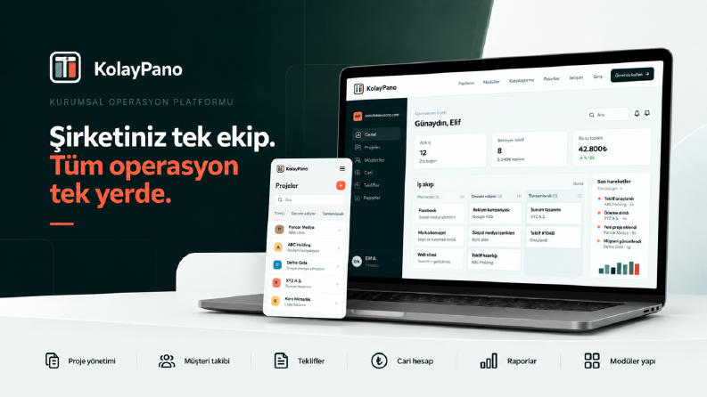 KolayPano – Kurumsal Operasyon ve İş Yönetim Platformu